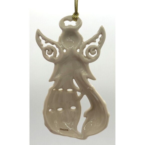 Lenox‎ Angel of The Sea Christmas Holiday Ornament Porcelain 24K Gold Paint Trim - Picture 10 of 11